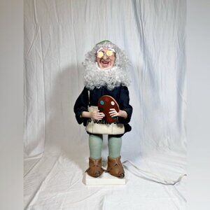 Vintage Telco 21.5" Santas Workshop Painter Animated Motionettes Christmas Elf